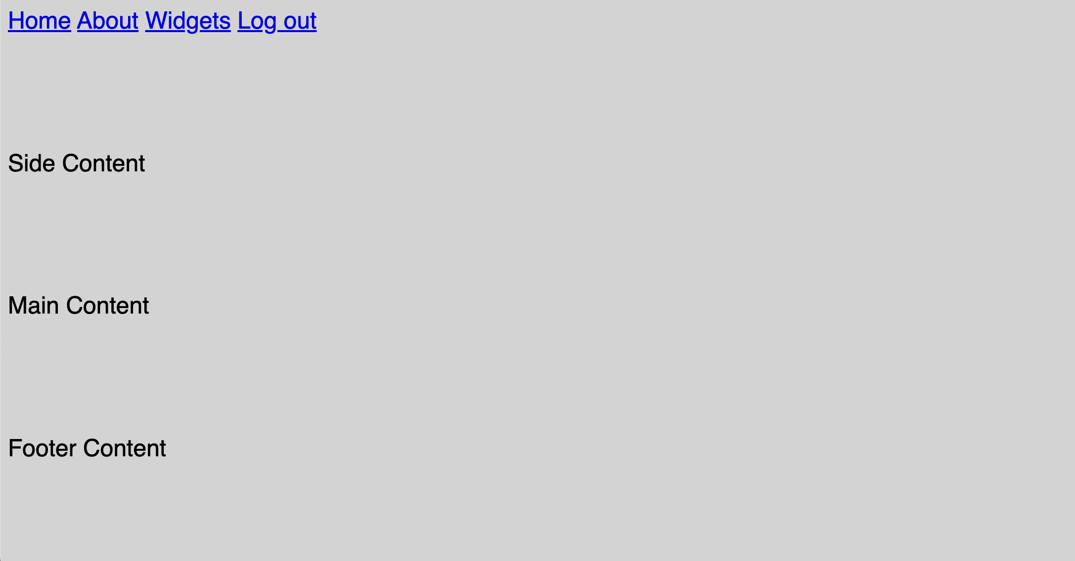 Non Grid styles added to HTML